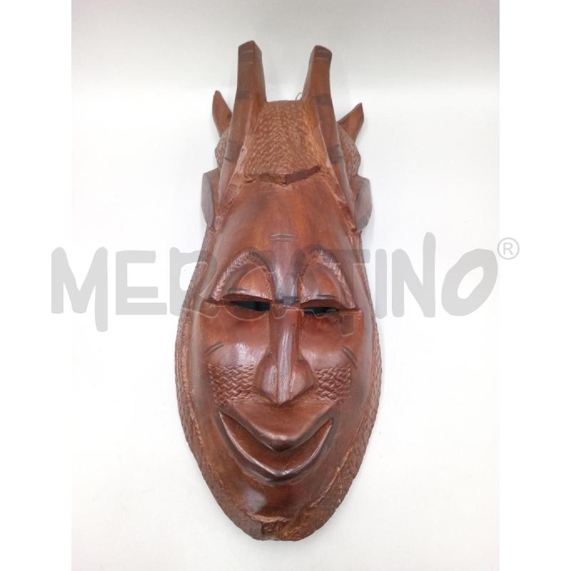 MASCHERA LEGNO STILE ETNICO FORMA TETSA DEMONE DA APPENDERE | Mercatino dell'Usato Moncalieri bengasi 1