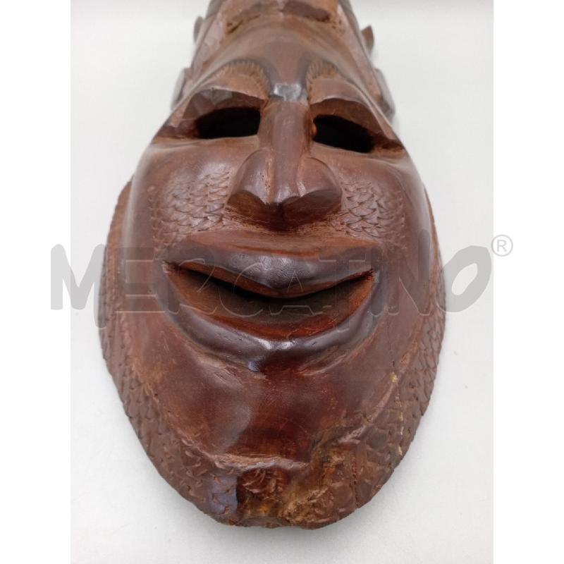 MASCHERA LEGNO STILE ETNICO FORMA TETSA DEMONE DA APPENDERE | Mercatino dell'Usato Moncalieri bengasi 3