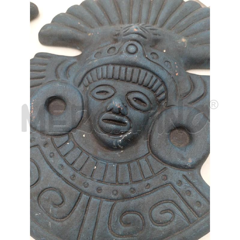 MASCHERE CERAMICA MESSICO 2 PZ  | Mercatino dell'Usato Moncalieri bengasi 2