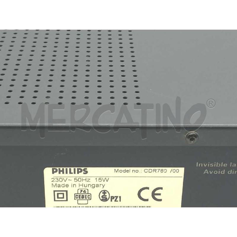 MASTERIZZATORE CD PHILIPS CDR-760 | Mercatino dell'Usato Moncalieri bengasi 5
