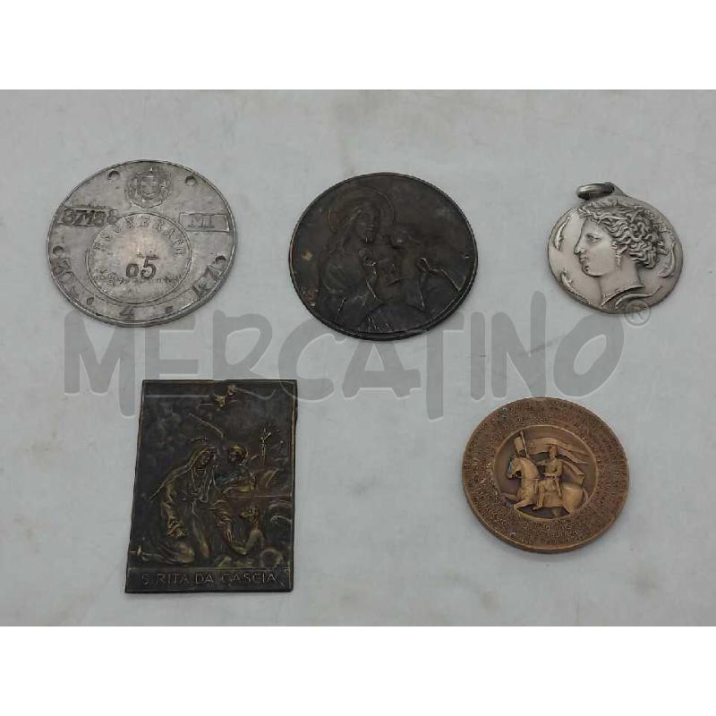 MEDAGLIE BLOCCO 5PZ VARIE | Mercatino dell'Usato Moncalieri bengasi 1