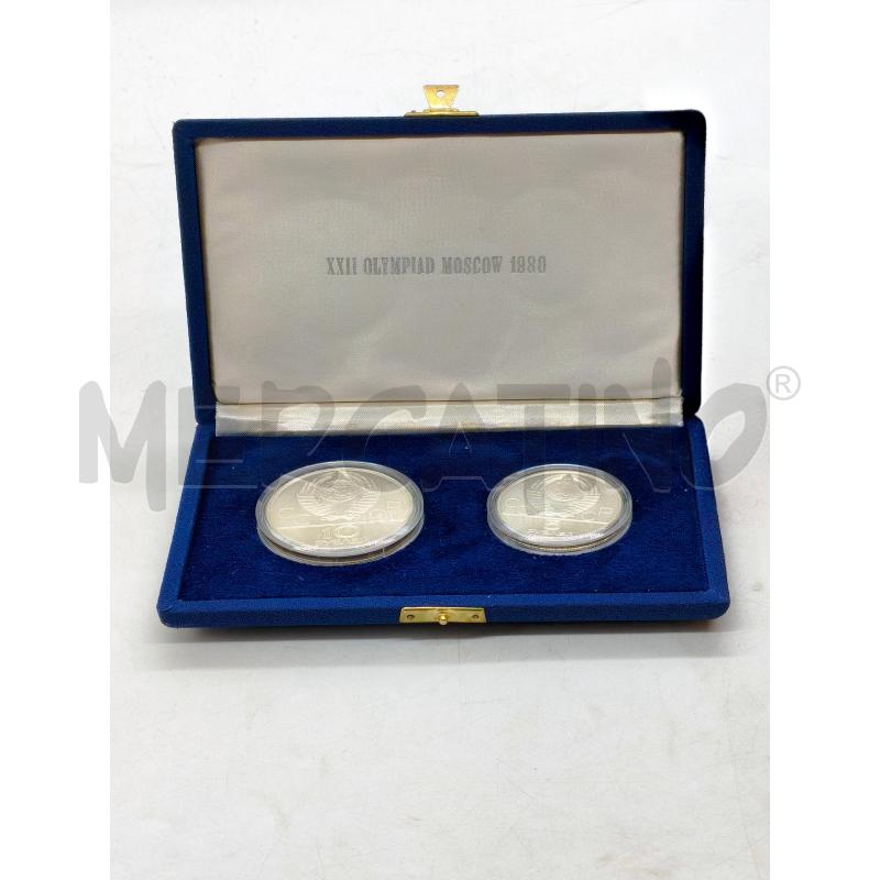 MEDAGLIE COPPIA XXII OLIMPIADE DI MOSCA 1980 | Mercatino dell'Usato Moncalieri bengasi 1