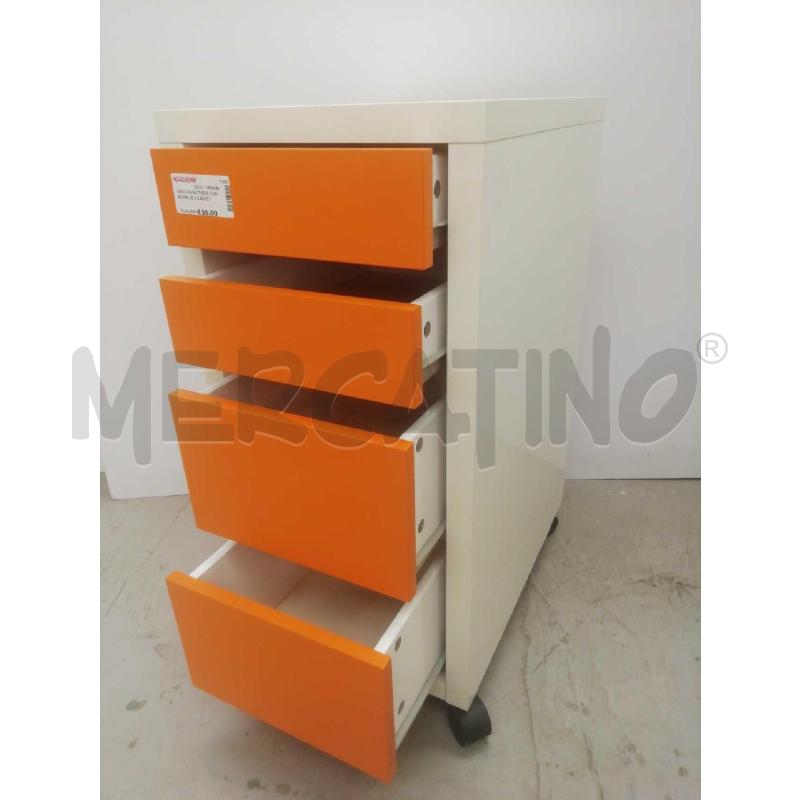 MINI CASSETTIERA CON ROTELLE 4 CASSETTI | Mercatino dell'Usato Moncalieri bengasi 4