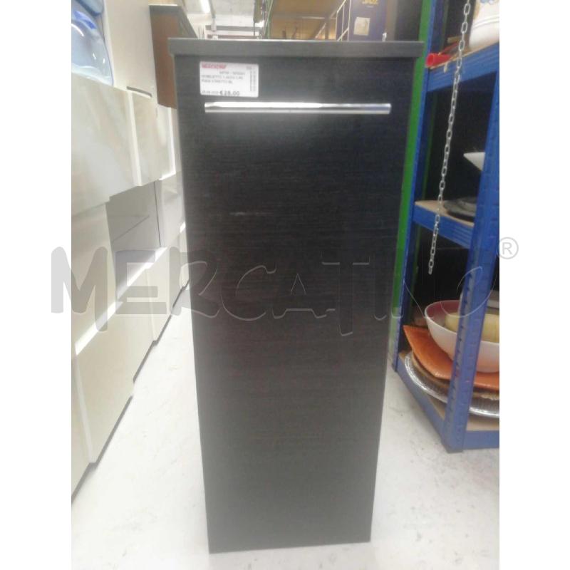 MOBILETTO 1 ANTA C/RIPIANI STRETTO BLACK | Mercatino dell'Usato Moncalieri bengasi 1
