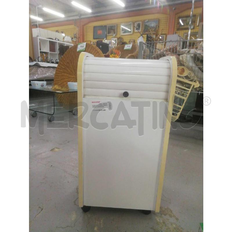 MOBILETTO PORTA BIANCHERIA A SERRANDA BIANCO | Mercatino dell'Usato Moncalieri bengasi 1