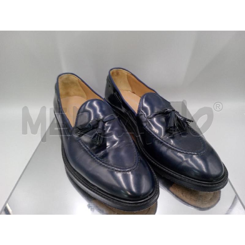 MOCASSINI PELLE UOMO ARNOLD LAYNE BLU CON BON BON  | Mercatino dell'Usato Moncalieri bengasi 1
