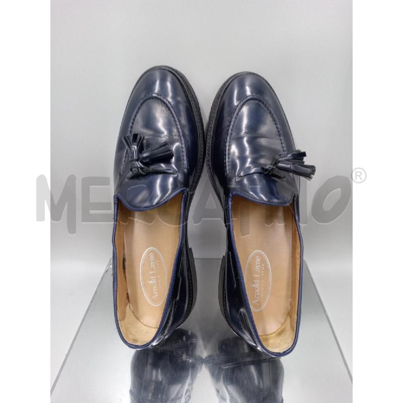 MOCASSINI PELLE UOMO ARNOLD LAYNE BLU CON BON BON  | Mercatino dell'Usato Moncalieri bengasi 3