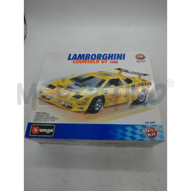MODELLINO AUTO BURAGO LAMBORGHINI COUNTACH GT 1988 METAL KIT | Mercatino dell'Usato Moncalieri bengasi 1