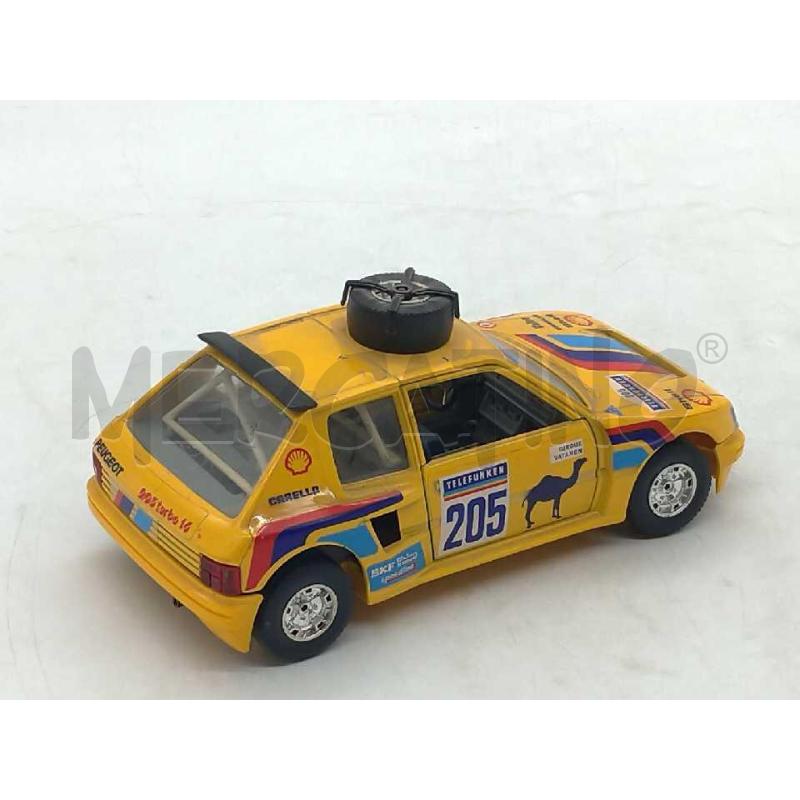 MODELLINO AUTO BURAGO PEUGEOT 205 TURBO | Mercatino dell'Usato Moncalieri bengasi 3