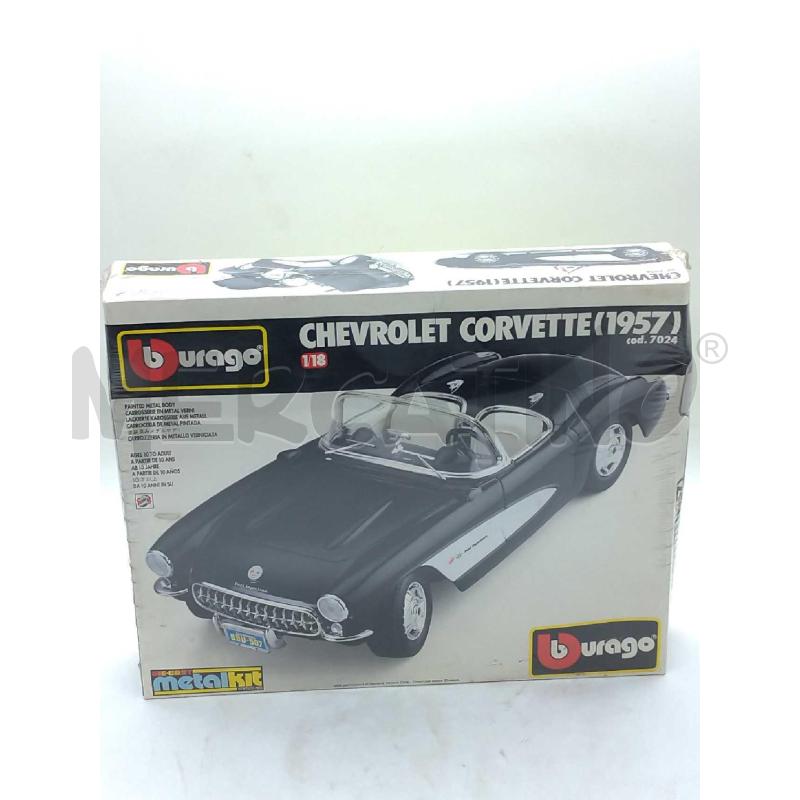 MODELLINO AUTO BYURAGO CHEVROLETTE CORVETTE 1957 METAL KIT SIGILLATO | Mercatino dell'Usato Moncalieri bengasi 1