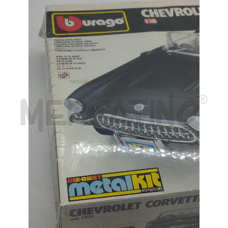MODELLINO AUTO BYURAGO CHEVROLETTE CORVETTE 1957 METAL KIT SIGILLATO | Mercatino dell'Usato Moncalieri bengasi 5