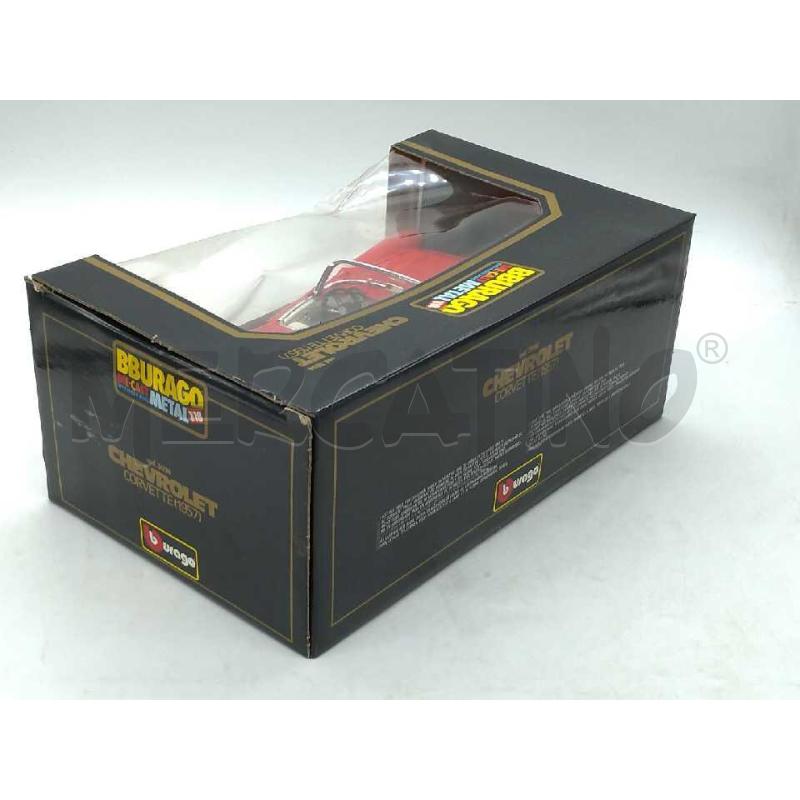 MODELLINO AUTO CHEVROLET CORVETTE 1957 BURAGO 1:18 BURAGO DIE CAST METAL SCATOLA  | Mercatino dell'Usato Moncalieri bengasi 3