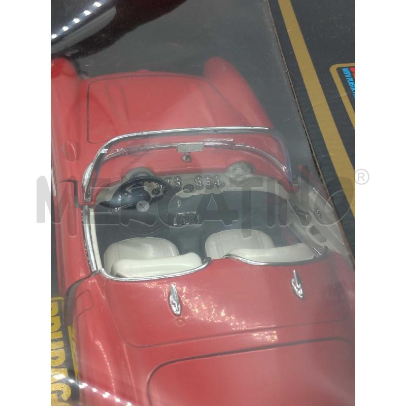 MODELLINO AUTO CHEVROLET CORVETTE 1957 BURAGO 1:18 BURAGO DIE CAST METAL SCATOLA  | Mercatino dell'Usato Moncalieri bengasi 4