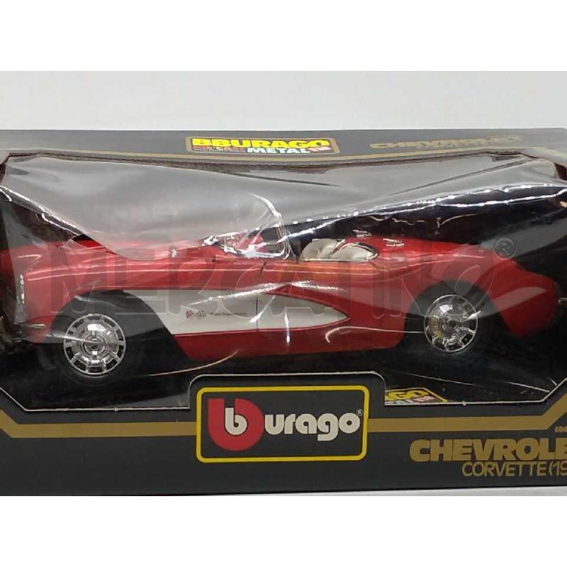 MODELLINO AUTO CHEVROLET CORVETTE 1957 BURAGO 1:18 BURAGO DIE CAST METAL SCATOLA  | Mercatino dell'Usato Moncalieri bengasi 5