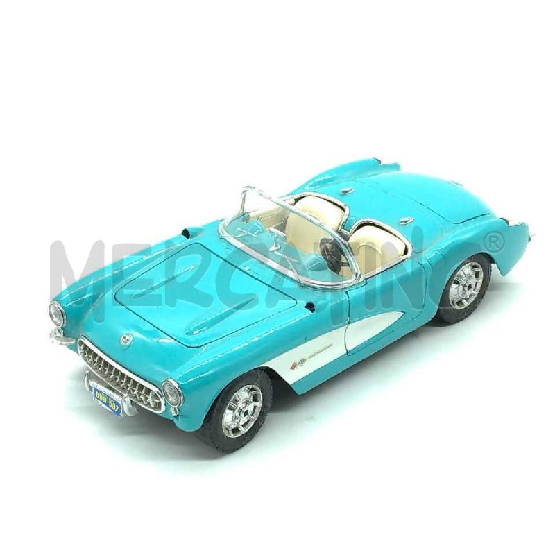 MODELLINO AUTO CHEVROLET CORVETTE 1957 BURAGO 1:18 CABRIOLET | Mercatino dell'Usato Moncalieri bengasi 1