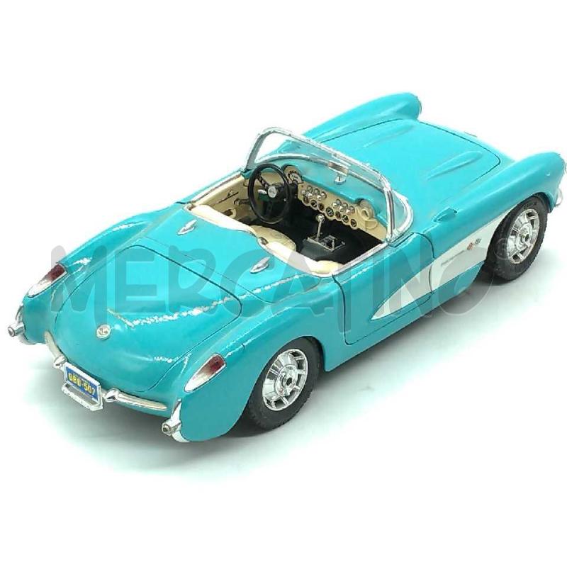 MODELLINO AUTO CHEVROLET CORVETTE 1957 BURAGO 1:18 CABRIOLET | Mercatino dell'Usato Moncalieri bengasi 3