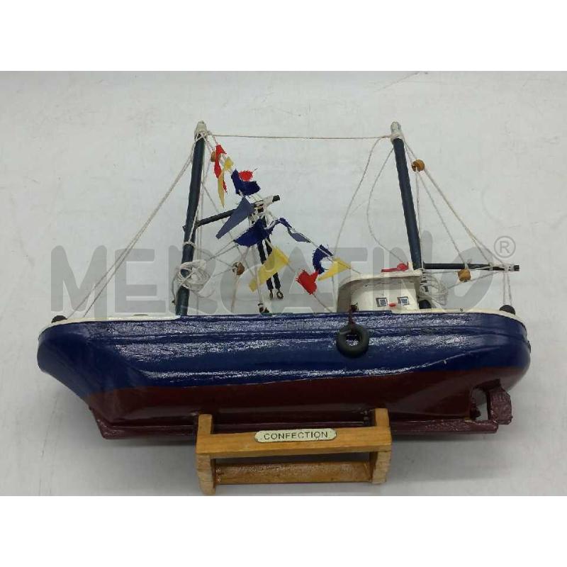 MODELLINO BARCA IN LEGNO CM 23 X 23 | Mercatino dell'Usato Moncalieri bengasi 4