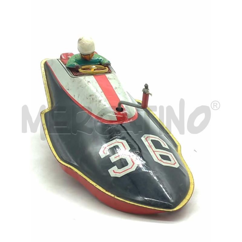 MODELLINO IN LATTA SPEEDBOAT MARUSAN FRIZIONATO MADE IN JAPAN FUNZIONANTE MOTORE MANCANTE  | Mercatino dell'Usato Moncalieri bengasi 2