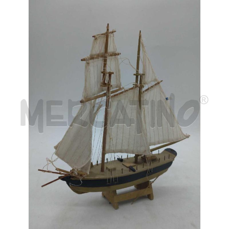 MODELLINO NAVE GOLETTA ARTIGIANALE JACINTHE CM 22 X 19 | Mercatino dell'Usato Moncalieri bengasi 1