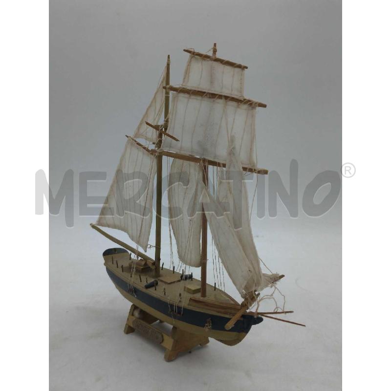 MODELLINO NAVE GOLETTA ARTIGIANALE JACINTHE CM 22 X 19 | Mercatino dell'Usato Moncalieri bengasi 2