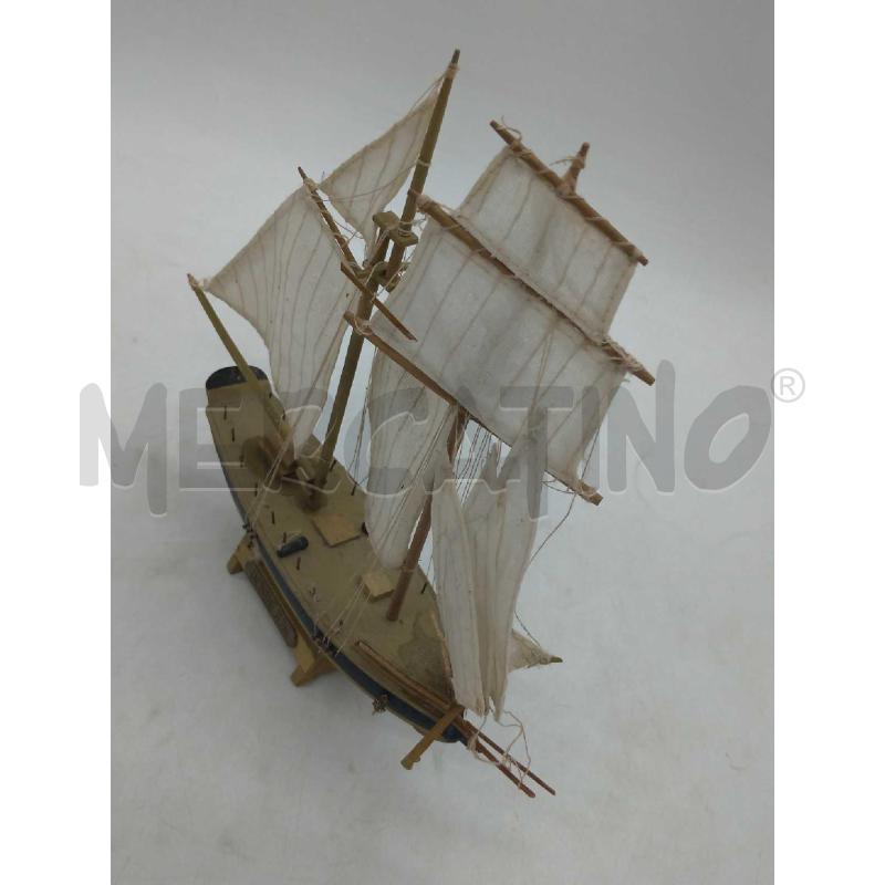 MODELLINO NAVE GOLETTA ARTIGIANALE JACINTHE CM 22 X 19 | Mercatino dell'Usato Moncalieri bengasi 3