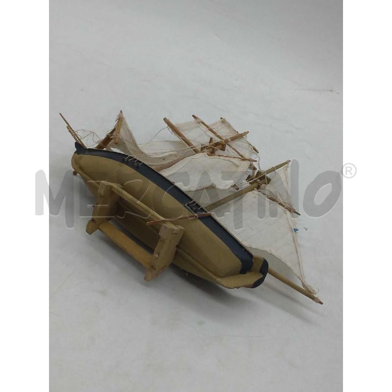 MODELLINO NAVE GOLETTA ARTIGIANALE JACINTHE CM 22 X 19 | Mercatino dell'Usato Moncalieri bengasi 5