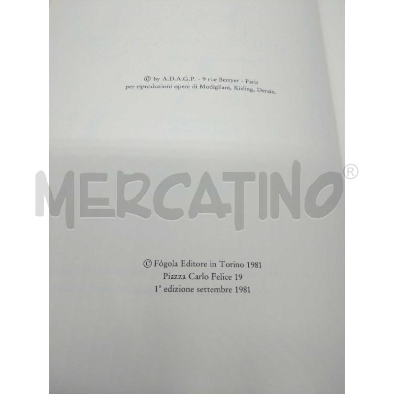 MODIGLIANI VIVO TESTIMONIANZE INEDITE E RARE FOGOLA EDITORE 1981 | Mercatino dell'Usato Moncalieri bengasi 2