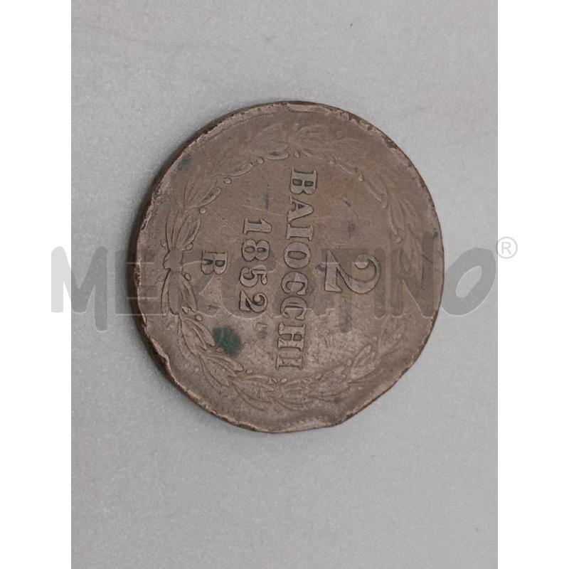 MONETA 2 BAIOCCHI 1852 R | Mercatino dell'Usato Moncalieri bengasi 1