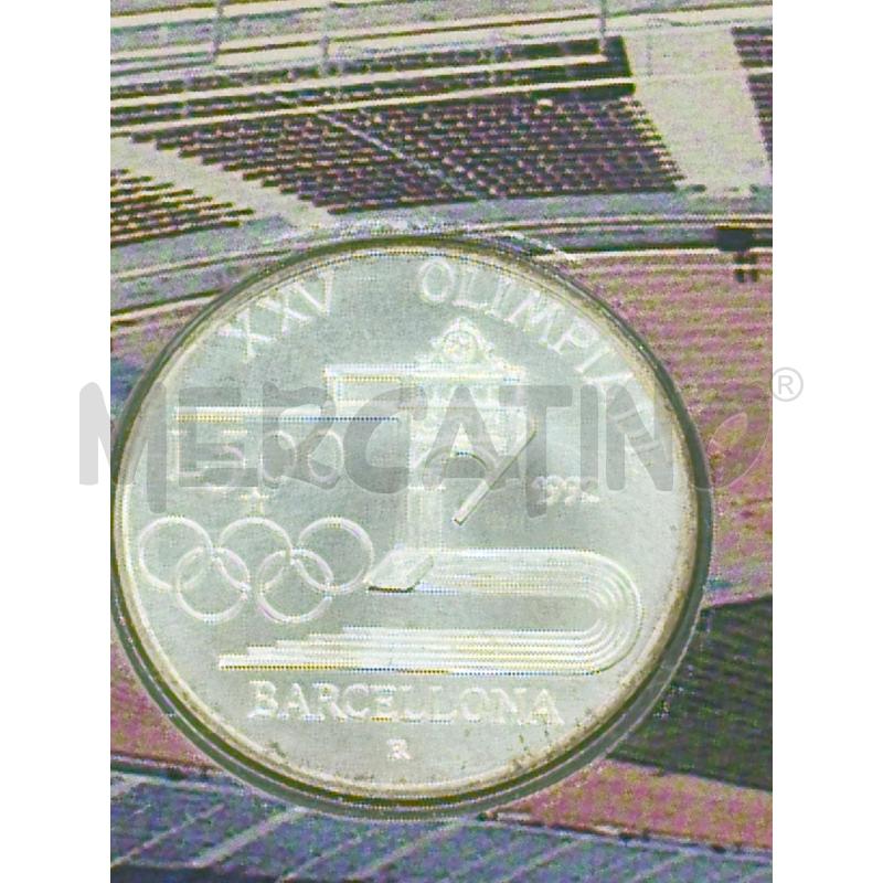 MONETA 500 LIRE XXV OLIMPIADE DI BARCELLONA EMISSIONE 1992 MINISTERO DEL TESORO | Mercatino dell'Usato Moncalieri bengasi 2