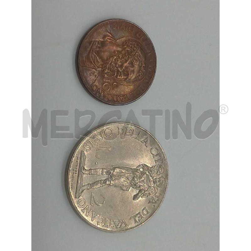 MONETE COPPIA VATICANO 1936 10 CENTESIMI E 2 LIRE  | Mercatino dell'Usato Moncalieri bengasi 1