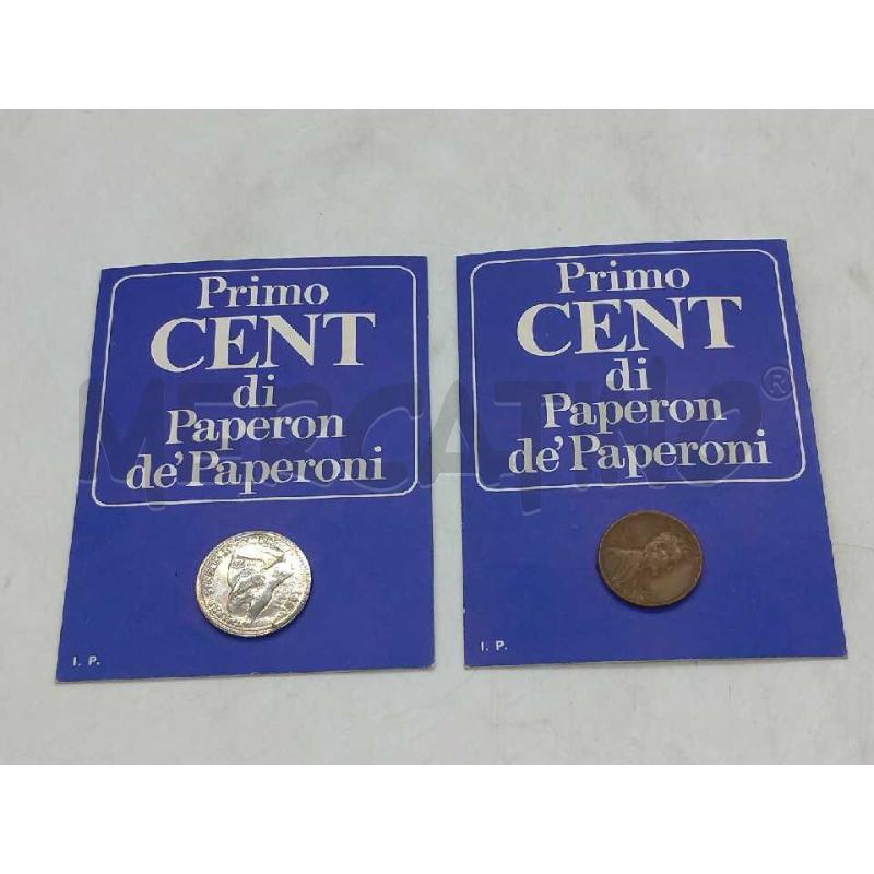 MONETE PRIMO CENTESIMO DI PAPERONE COPPIA | Mercatino dell'Usato Moncalieri bengasi 1