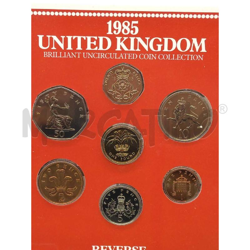 MONETE UNITED KINGDOM SERIE ROYAL MINT 1985 SIGILLATO  | Mercatino dell'Usato Moncalieri bengasi 4