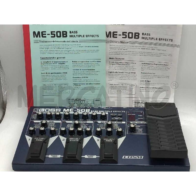 MULTIEFFETTO A PEDALE PER BASSO BOSS ME-50B  | Mercatino dell'Usato Moncalieri bengasi 1