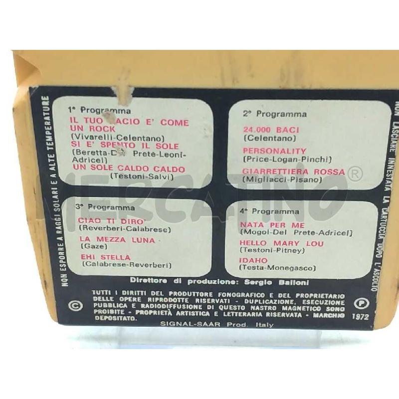 MUSICASSETTA STEREO 8 ADRIANO CELENTANO  | Mercatino dell'Usato Moncalieri bengasi 4