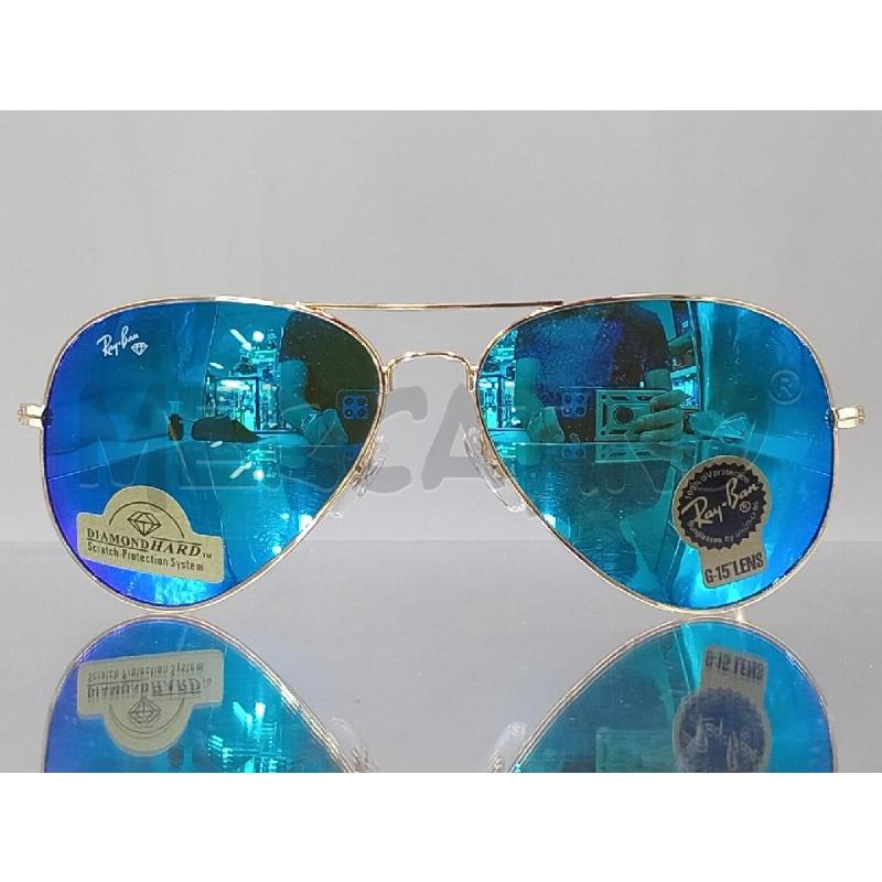 OCCHIALI RAYBAN AVIATOR LENTE BLU | Mercatino dell'Usato Moncalieri bengasi 1