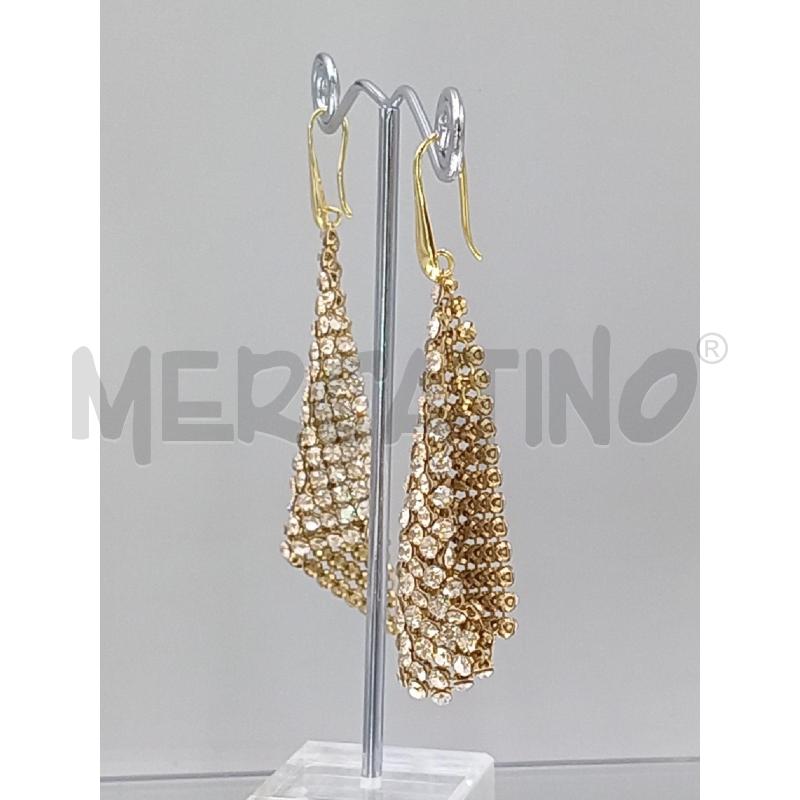 ORECCHINI CRYSTALP DORATI CON BRILLANTINI | Mercatino dell'Usato Moncalieri bengasi 2