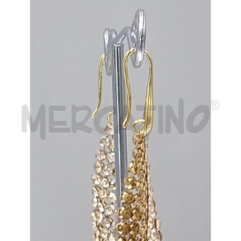 ORECCHINI CRYSTALP DORATI CON BRILLANTINI | Mercatino dell'Usato Moncalieri bengasi 3
