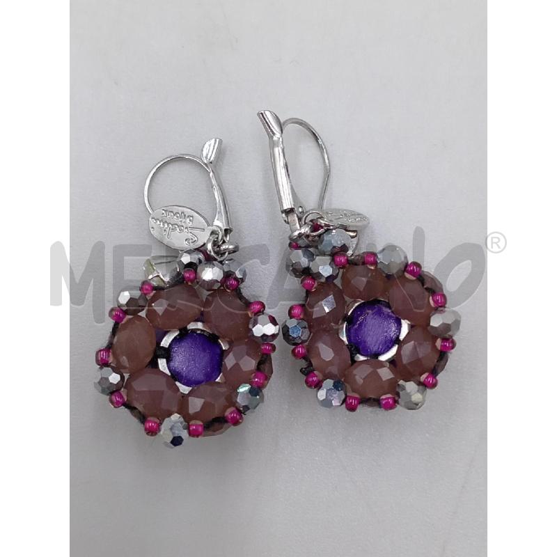 ORECCHINI SODINI ROSA VIOLA  | Mercatino dell'Usato Moncalieri bengasi 3
