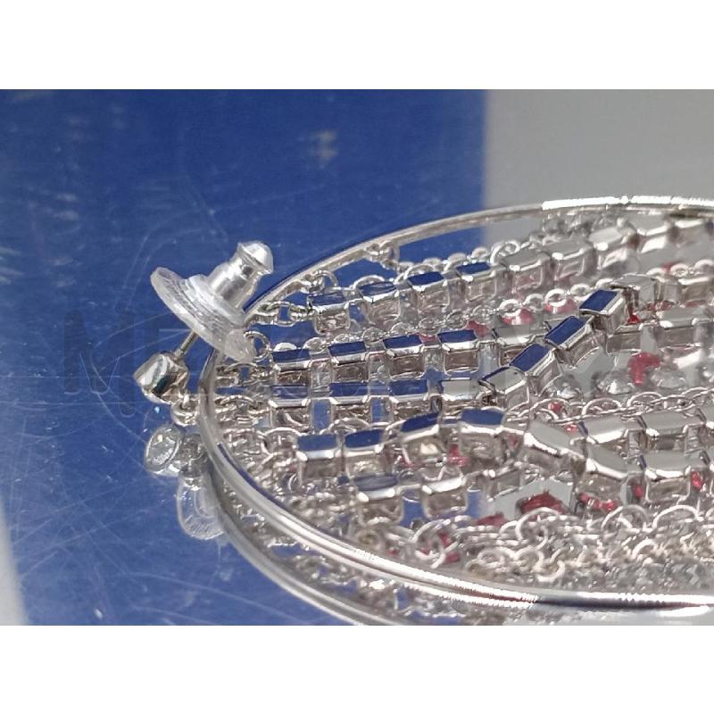 ORECCHINI SWAROVSKI CERCHI CON STRASS SANGUE DI PICCIONE  | Mercatino dell'Usato Moncalieri bengasi 2