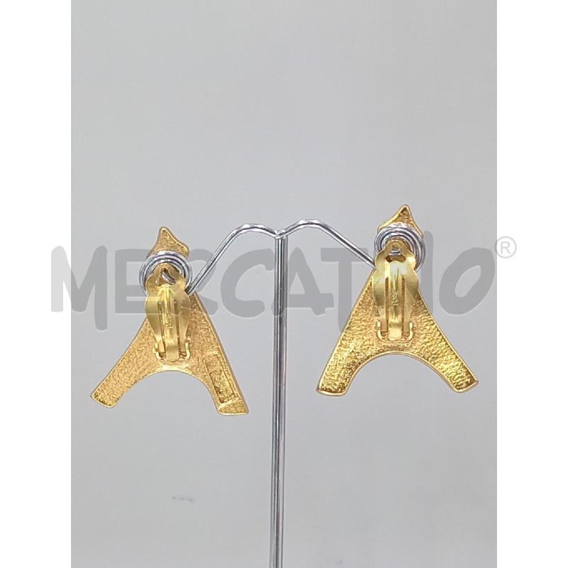 ORECCHINI YVES SAINT LAURENT TOUR EIFFEL DORATI CLIPS | Mercatino dell'Usato Moncalieri bengasi 2