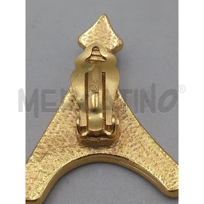 ORECCHINI YVES SAINT LAURENT TOUR EIFFEL DORATI CLIPS | Mercatino dell'Usato Moncalieri bengasi 3