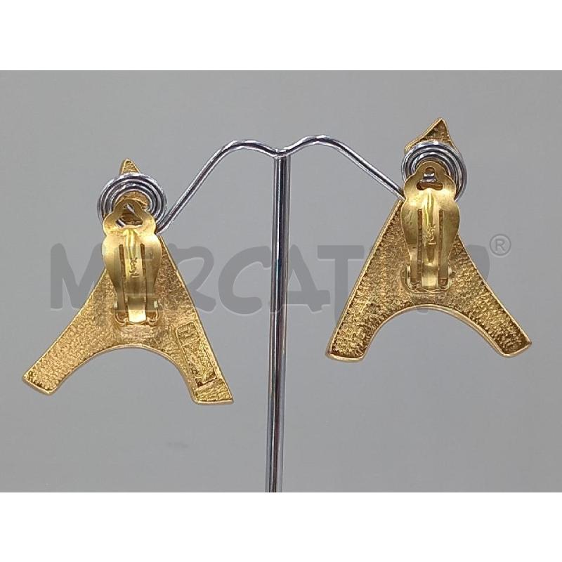 ORECCHINI YVES SAINT LAURENT TOUR EIFFEL DORATI CLIPS | Mercatino dell'Usato Moncalieri bengasi 4