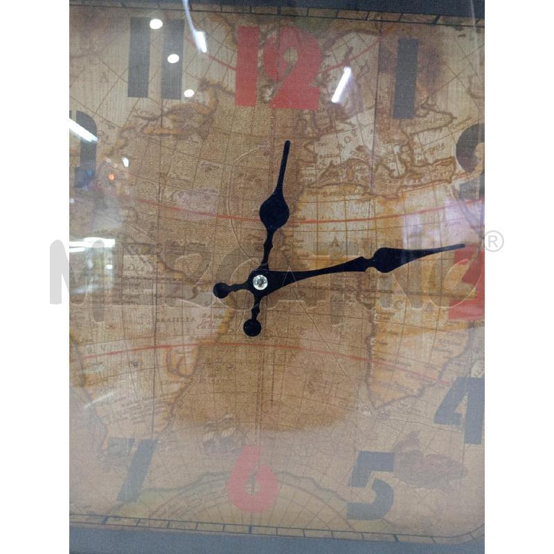 OROLOGIO DA MURO BIANCO MAPPAMONDO DOUBLE | Mercatino dell'Usato Moncalieri bengasi 2