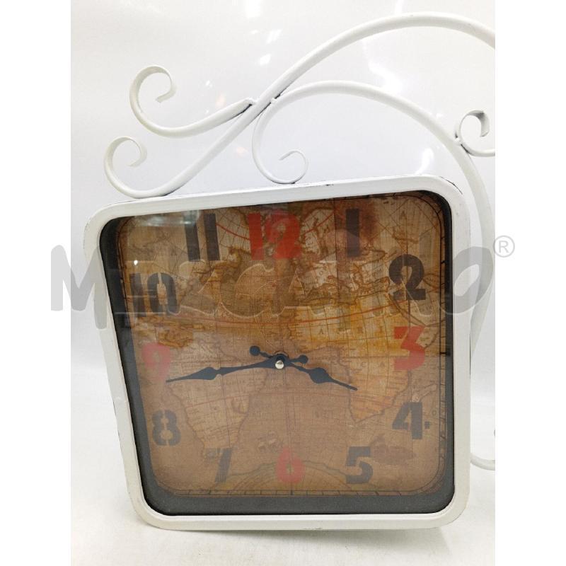 OROLOGIO DA MURO BIANCO MAPPAMONDO DOUBLE | Mercatino dell'Usato Moncalieri bengasi 4