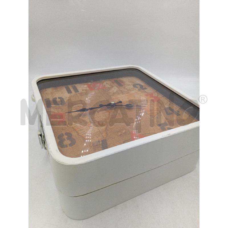 OROLOGIO DA MURO BIANCO MAPPAMONDO DOUBLE | Mercatino dell'Usato Moncalieri bengasi 5