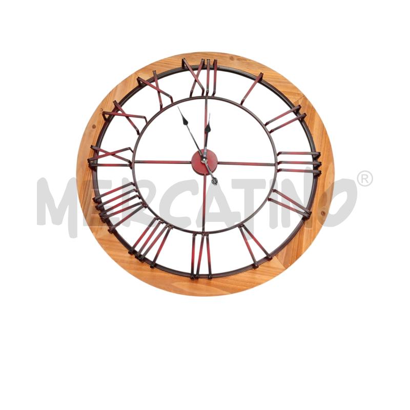OROLOGIO DA MURO GIGANTE LEGNO | Mercatino dell'Usato Moncalieri bengasi 1