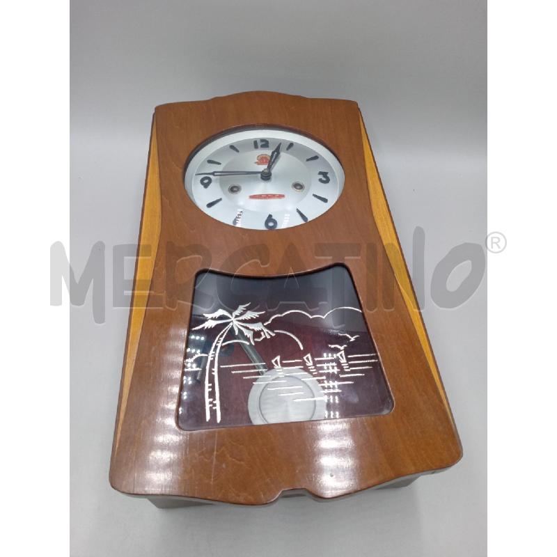 OROLOGIO DA PARETE PENDOLA CHINA LEGNO | Mercatino dell'Usato Moncalieri bengasi 1