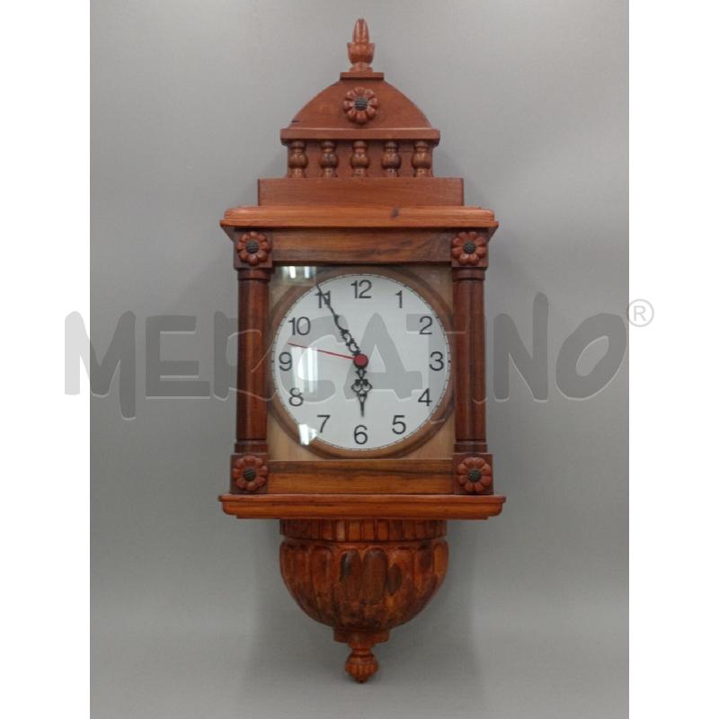OROLOGIO DA PARETE SIMIL PENDOLO C/MECCANISMO A BATTERIA  | Mercatino dell'Usato Moncalieri bengasi 1