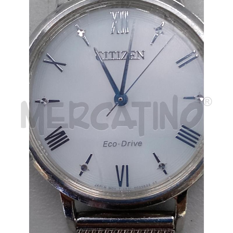 OROLOGIO DA POLSO CITIZEN ECO DRIVE ARGENTATO CINTURINO REGOLABILE  | Mercatino dell'Usato Moncalieri bengasi 5