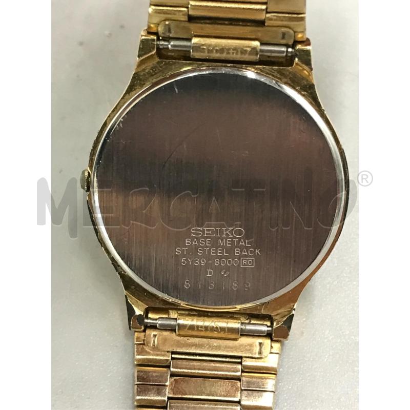 OROLOGIO DA POLSO SEIKO DORATO  5Y39 8000 | Mercatino dell'Usato Moncalieri bengasi 4